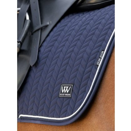 Woof Wear Herringbone Dressage Pad - Navy Woof Wear Herringbone Dressage Pad - Navy