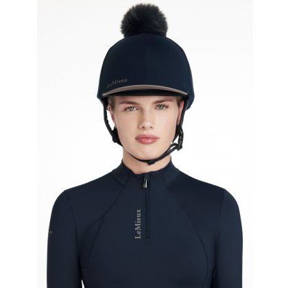 LeMieux Classique Pom Hat Silk - Navy LeMieux Classique Pom Hat Silk - Navy