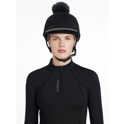 LeMieux Classique Pom Hat Silk - Black LeMieux Classique Pom Hat Silk - Black