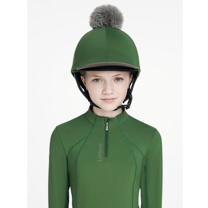 LeMieux Classique Pom Hat Silk - Hunter Green LeMieux Classique Pom Hat Silk - Hunter Green