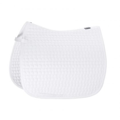 Eskadron Cotton Dressage Saddlecloth - White Eskadron Cotton Dressage Saddlecloth - White