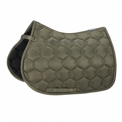 Eskadron Glossy Wave Jump Saddlecloth - Olive Eskadron Glossy Wave Jump Saddlecloth - Olive