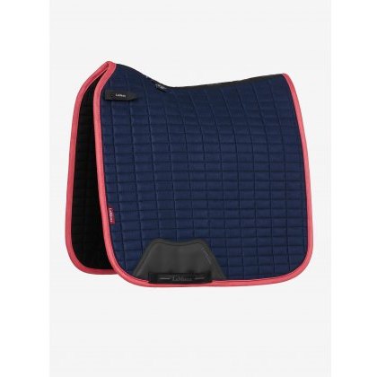 LeMieux Suede Dressage Square - Navy/Cranberry LeMieux Suede Dressage Square - Navy/Cranberry