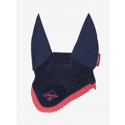 LeMieux Classic Fly Hood - Navy/Cranberry LeMieux Classic Fly Hood - Navy/Cranberry
