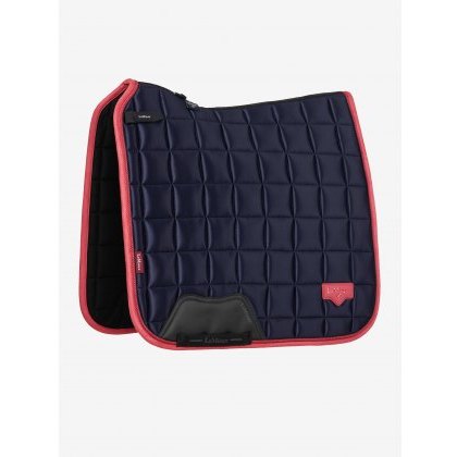 LeMieux Loire Dressage Square - Navy/Cranberry LeMieux Loire Dressage Square - Navy/Cranberry