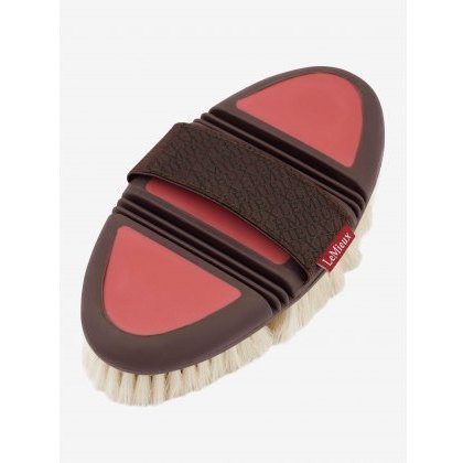 LeMieux Flexi Goat Hair Body Brush - Cranberry