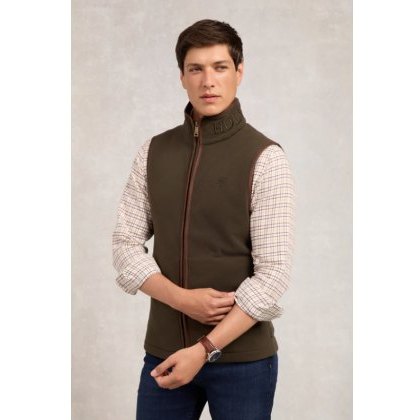 Holland Cooper Men's Country Fleece Gilet - Khaki Holland Cooper Men's Country Fleece Gilet - Khaki