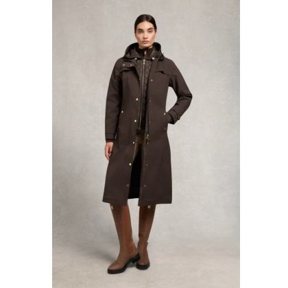 Holland Cooper Folgate Rain Coat - Chocolate Holland Cooper Folgate Rain Coat - Chocolate