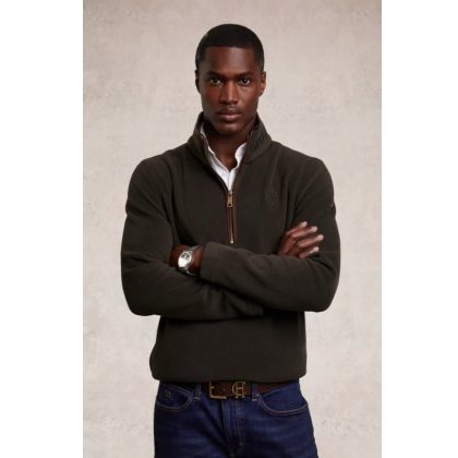 Holland Cooper Men's Country Fleece 1/4 Zip - Khaki Holland Cooper Men's Country Fleece 1/4 Zip - Khaki