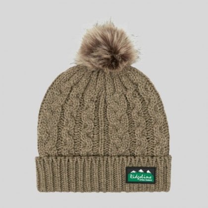 Ridgeline Nordic Fleck Bobble Hat - Teak Ridgeline Nordic Fleck Bobble Hat - Teak