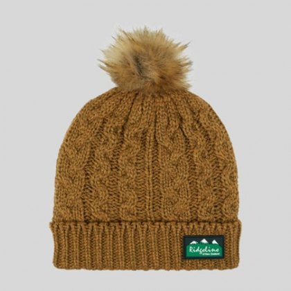 Ridgeline Nordic Fleck Bobble Hat - Ochre Ridgeline Nordic Fleck Bobble Hat - Ochre