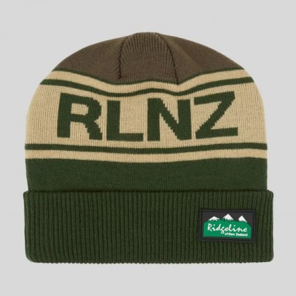 Ridgeline RLNZ Knitted Beanie Hat - Olive Multi Ridgeline RLNZ Knitted Beanie Hat - Olive Multi