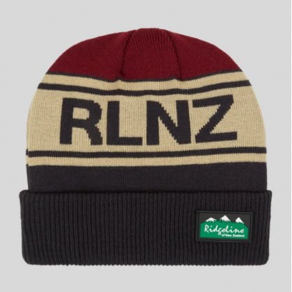 Ridgeline RLNZ Knitted Beanie Hat - Navy Multi Ridgeline RLNZ Knitted Beanie Hat - Navy Multi