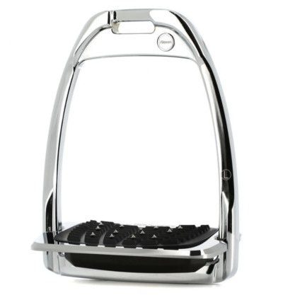 Flex-on Aluminium Hunter Stirrups - Silver/Silver/Black