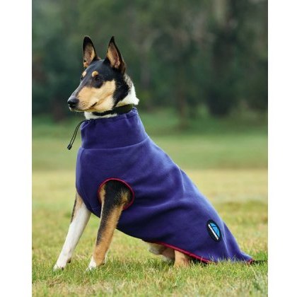 Weatherbeeta Comfitec Fleece Zip Dog Coat - Navy/Burgundy Weatherbeeta Comfitec Fleece Zip Dog Coat - Navy/Burgundy