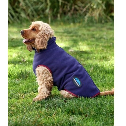 Weatherbeeta Comfitec Fleece Zip Dog Coat - Navy/Burgundy Weatherbeeta Comfitec Fleece Zip Dog Coat - Navy/Burgundy