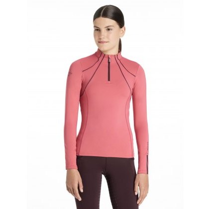 LeMieux Young Rider Mia Mesh Base Layer - Cranberry LeMieux Young Rider Mia Mesh Base Layer - Cranberry