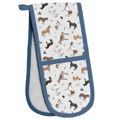 Jenkinsons Elico Double Oven Gloves: Horses Jenkinsons Elico Double Oven Gloves: Horses