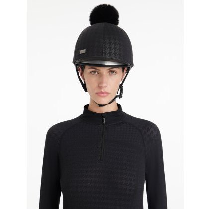 LeMieux Aspen Houndstooth Hat Silk LeMieux Aspen Houndstooth Hat Silk
