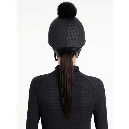 LeMieux Aspen Houndstooth Hat Silk LeMieux Aspen Houndstooth Hat Silk