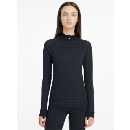 LeMieux Aspen Houndstooth Quarter Zip Top LeMieux Aspen Houndstooth Quarter Zip Top