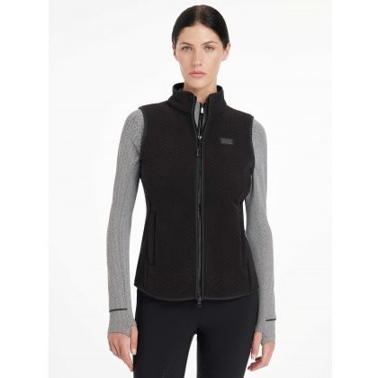 LeMieux Aspen Herringbone Fleece Gilet - Black LeMieux Aspen Herringbone Fleece Gilet - Black