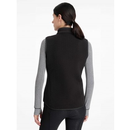 LeMieux Aspen Herringbone Fleece Gilet - Black LeMieux Aspen Herringbone Fleece Gilet - Black