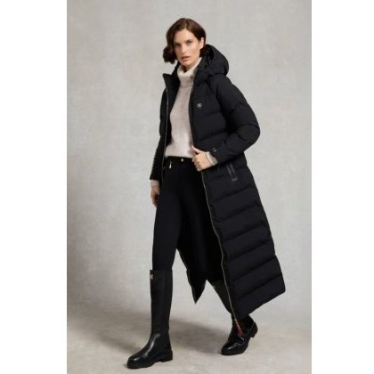 Holland Cooper Chiltern Longline Yard Coat - Black Holland Cooper Chiltern Longline Yard Coat - Black