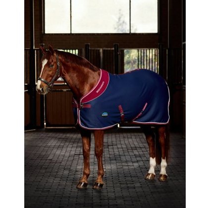 Weatherbeeta Opulence Show Sheet - Navy/Burgundy