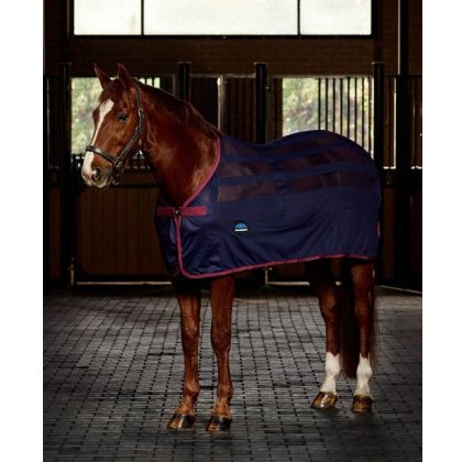 Weatherbeeta Scrim Cooler - Navy/Burgundy