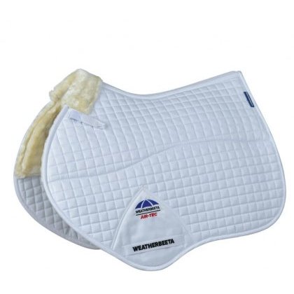 Weatherbeeta Air-Tec Comfy Fleece Jump Pad - White/Natural