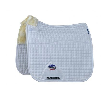 Weatherbeeta Air-Tec Comfy Fleece Dressage Pad - White/Natural