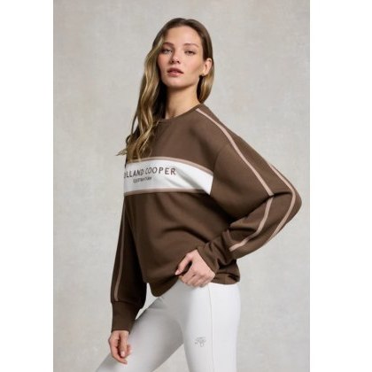Holland Cooper Equestrian Crew Neck Sweat - Chestnut Holland Cooper Equestrian Crew Neck Sweat - Chestnut