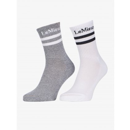 LeMieux Crew Socks - White