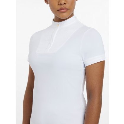 LeMieux Sophia Short Sleeve Show Shirt - White LeMieux Sophia Short Sleeve Show Shirt - White