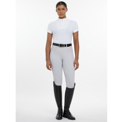 LeMieux Sophia Short Sleeve Show Shirt - White LeMieux Sophia Short Sleeve Show Shirt - White