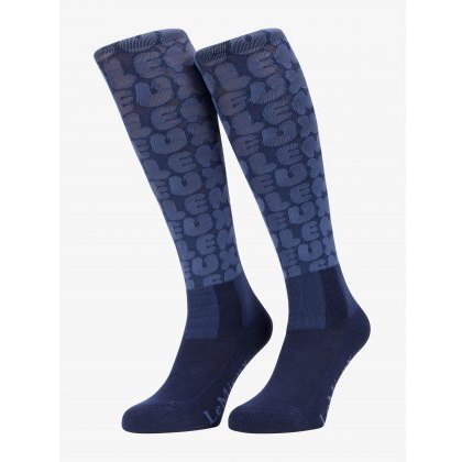 LeMieux Footsie Socks - Bubble Font Shadow