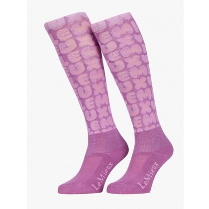 LeMieux Footsie Socks - Bubble Font Fondant