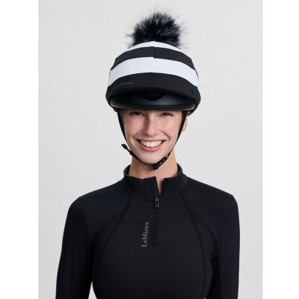 LeMieux Derby Pom Hat Silk - Black LeMieux Derby Pom Hat Silk - Black