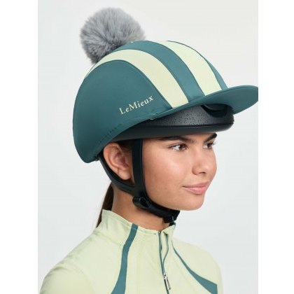 LeMieux Tempo Pom Hat Silk - Jungle LeMieux Tempo Pom Hat Silk - Jungle