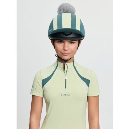 LeMieux Tempo Pom Hat Silk - Jungle LeMieux Tempo Pom Hat Silk - Jungle