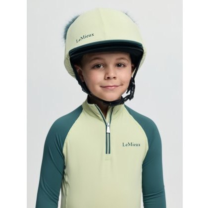 LeMieux Mini Double Pom Hat Silk - Macaron LeMieux Mini Double Pom Hat Silk - Macaron