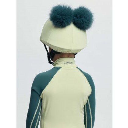LeMieux Mini Double Pom Hat Silk - Macaron LeMieux Mini Double Pom Hat Silk - Macaron