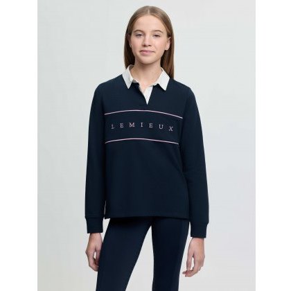 LeMieux Young Rider Riley Rugby Shirt - Navy LeMieux Young Rider Riley Rugby Shirt - Navy