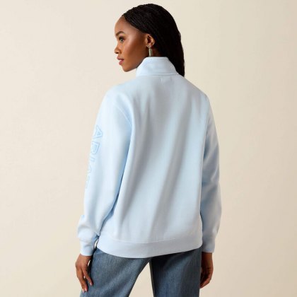 Ariat Logo 1/2 Zip Sweatshirt - Nantucket Breeze Ariat Logo 1/2 Zip Sweatshirt - Nantucket Breeze
