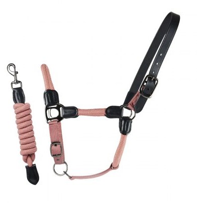 Cameo Equine Rope Leather Halter & Rope