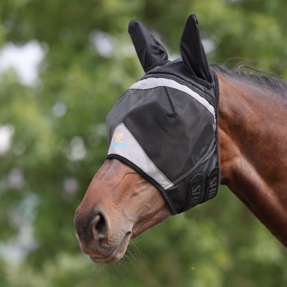 Shires FlyGuard Pro Fine Mesh Fly Mask with Ears Shires FlyGuard Pro Fine Mesh Fly Mask with Ears