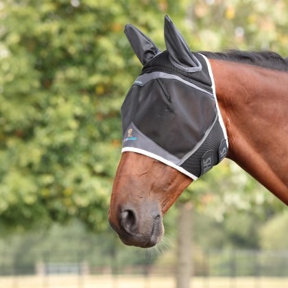 Shires FlyGuard Pro Air Motion Fly Mask with Ears Shires FlyGuard Pro Air Motion Fly Mask with Ears