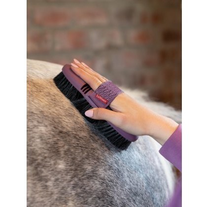 LeMieux Flexi Horse Hair Body Brush - Powder Blue