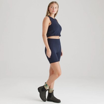 Ridgeline Womens Infinity Crop Top - Navy Ridgeline Womens Infinity Crop Top - Navy